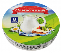 Плавленный продукт "Сливочный" с сыром с ЗМЖ круг 130 гр