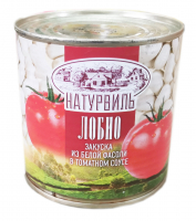 Лобио закуска из фасоли в томатном соусе 400гр ,ж/б, Вяземские консервы ООО
