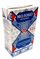 Молоко ТяЖин питьевое ультрапастеризованное 3,2 1 л. БЗМЖ Кузбассконсервмолоко