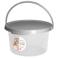 Контейнер круглый с крышкой и ручкой 7 л