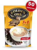Напиток кофейный растворимый GOLDEN OWL 3в1 1000 гр.